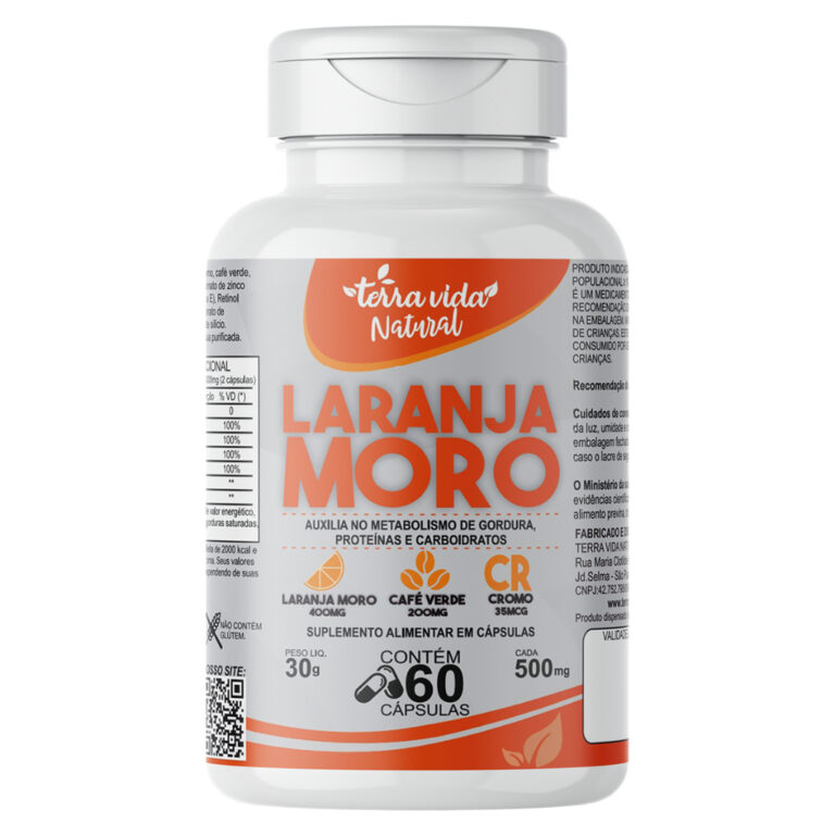 Laranja Moro + Café Verde + Cromo e vitaminas da 