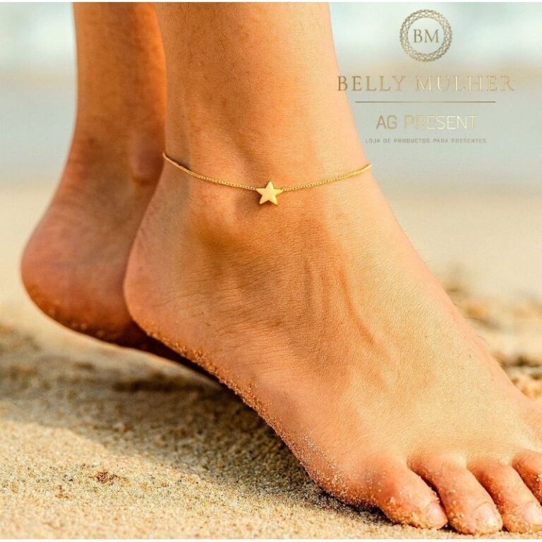 Tornozeleiras Femininas Folheadas a Prata 925 e Ou