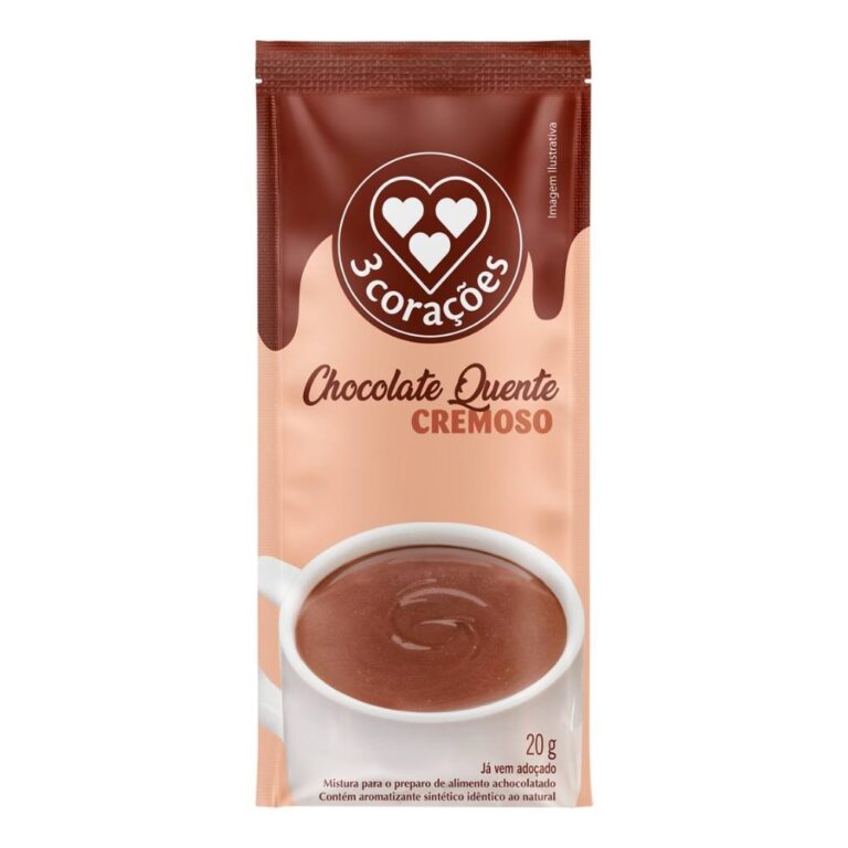 Chocolate Quente 3 Corações Cremoso em Pó Sach�