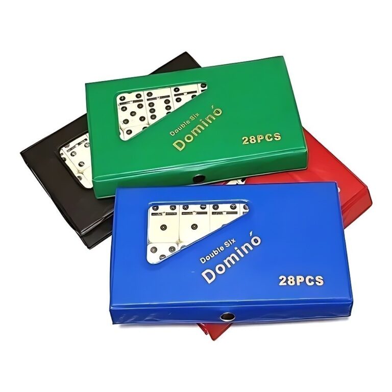 Dominó Profissional De Osso Estojo Com 28 Peças 