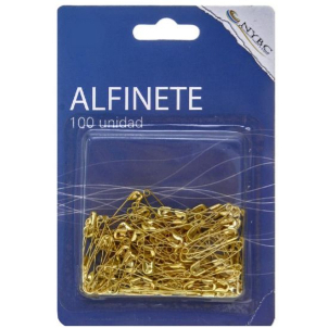 Alfinete de Segurança Niquelado Prata ou Ouro Div