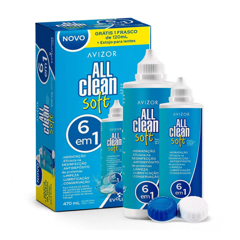 All Clean Soft 6 em 1 kit Solução Para Lentes 35