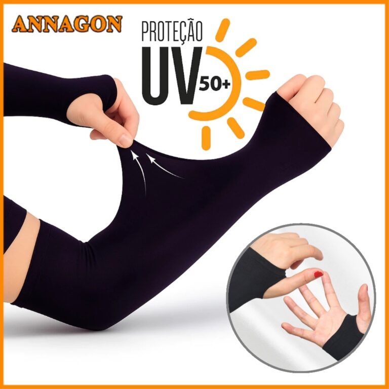 3/2/1 Pares Manguito Proteção Solar UV Fina Bra�