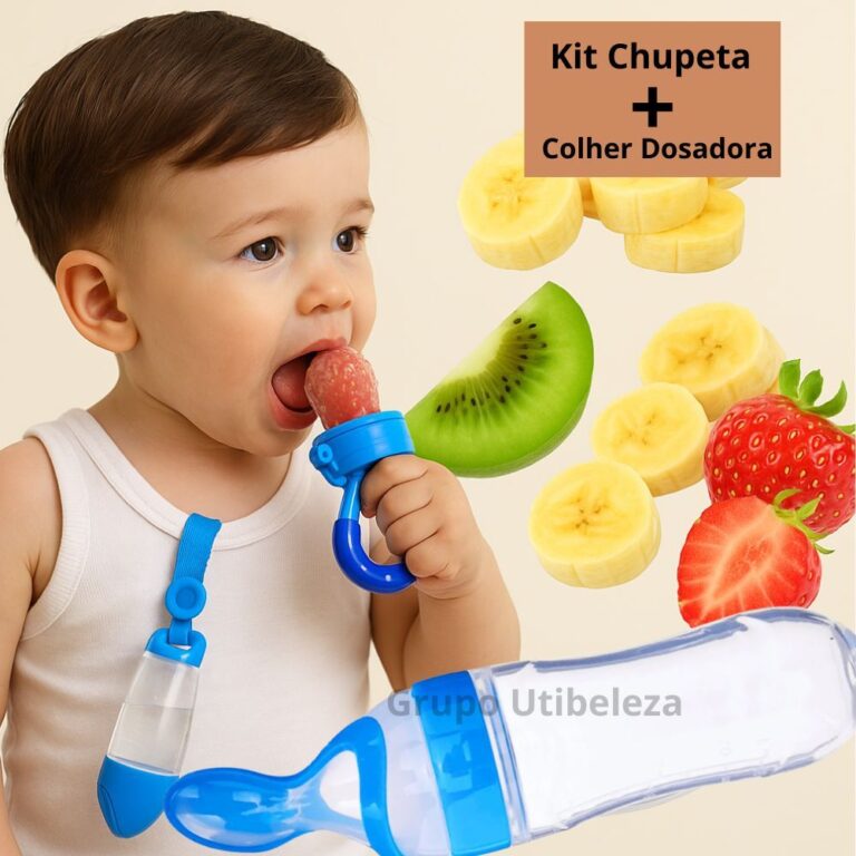 Kit COMPLETO Alimentação Infantil  Chupeta Porta
