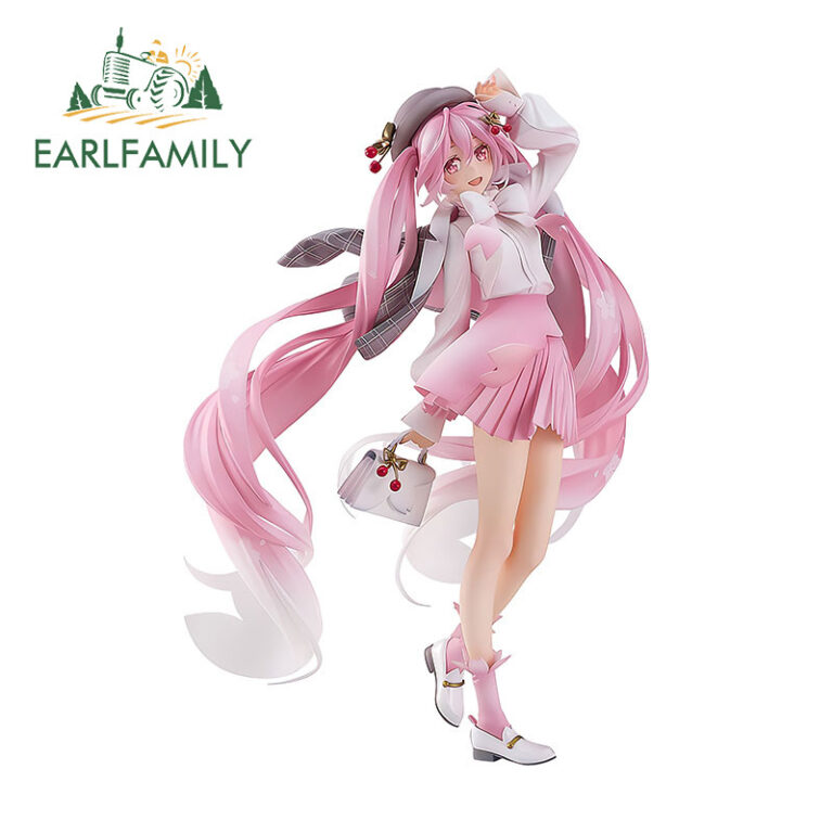 EARLFAMILY 13cm Hastune Miku Sakura Anime 3D Rosa 