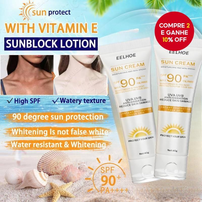Creme De Proteção Contra Umidade Solar-Barreira Leve Para Rosto E Corpo , Cuidados Refrescantes Não
