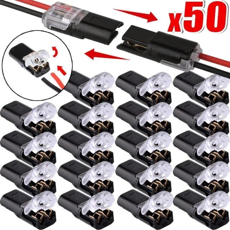 10-50pcs Conector Elétrico De 2 Pinos À Prova D�