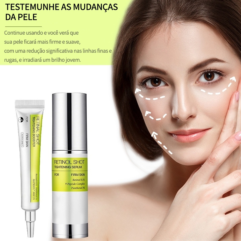 Brinde: 3 Máscaras FaciaisRetinol Eye Cream-Suave Hidratante Suave Firmador |Soro antienvelhecimento