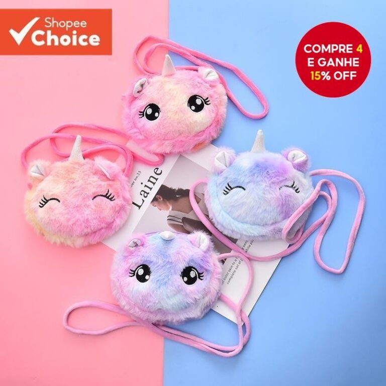 Adorável Unicórnio Crossbody Saco Para Meninas R