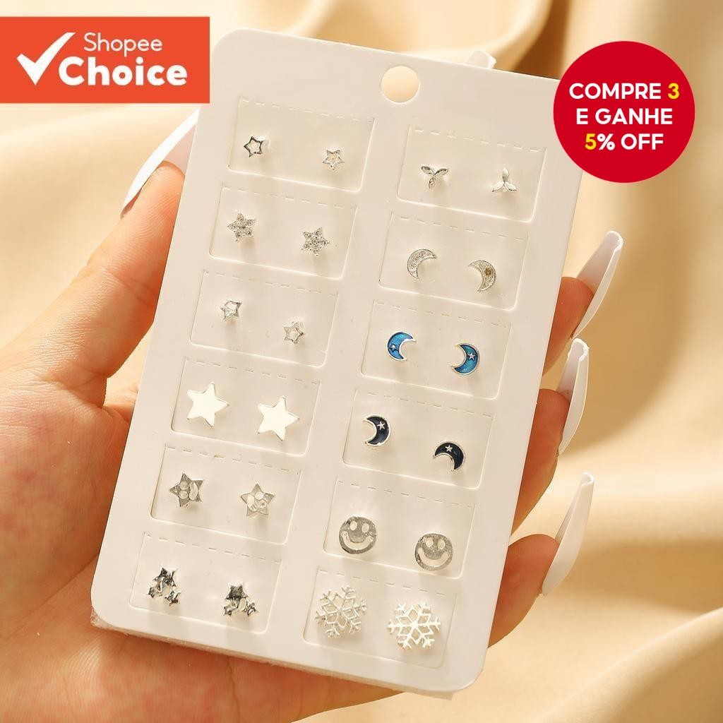 Conjunto De Brincos De Liga Fofa Para Meninas  Avião Minimalista E Amor , Joias Modernas Combinando