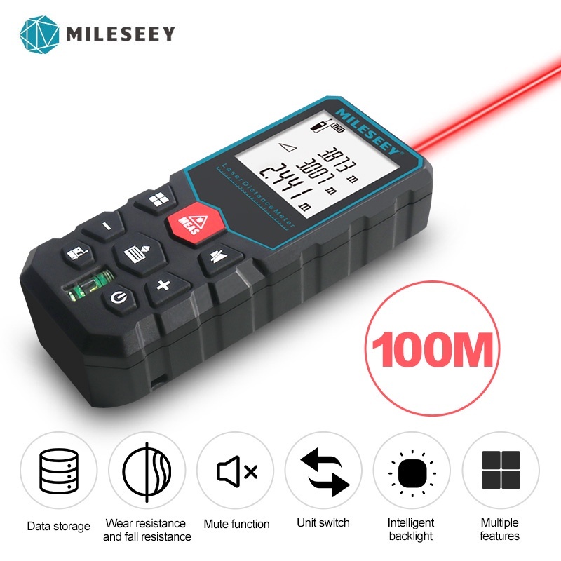 Mileseey Rangefinder Laser 100M Smart Digital Lazer Nível Finder Visor LCD De Alta Precisão Display