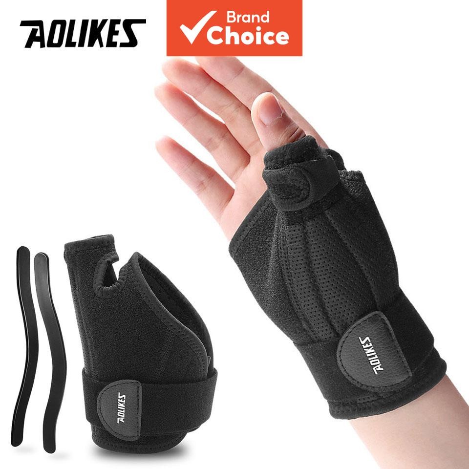Aolikes Thumb Guard Braçadeiras Pulso Dor Nas Articulações Entorse Fratura Reabilitação Engrenagem F