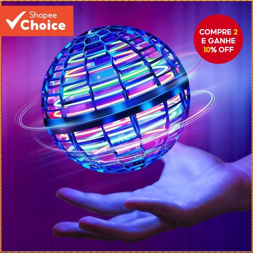 UFO Indução Inteligente Boomerang Bola Mágica Voadora Levitação Dedo Luz Brinquedos Ao Ar Livre Das