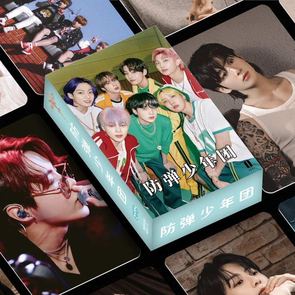 50-55pcs Permissão Para Dançar Laser Holograma Lomo Cartões Jin ECHO J-HOPE Tour RM Jung Kook FESTA