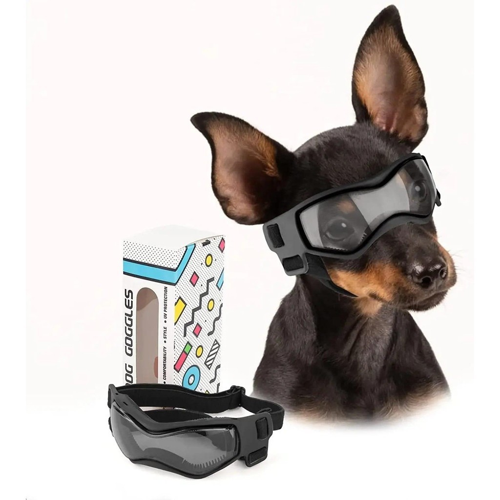 ATUBAN Óculos De Proteção Para Cães De Raças Pequenas , Sol UV Eyewear for Small Dog puppy Outdoor R