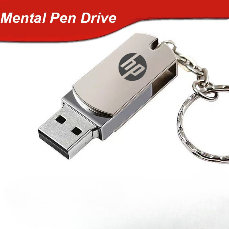 Pen Drive Tb 1 2TB Alta Velocidade De Rotação HP USB Flash 128GB 256GB 512GB PenDrive Mental USB3.0
