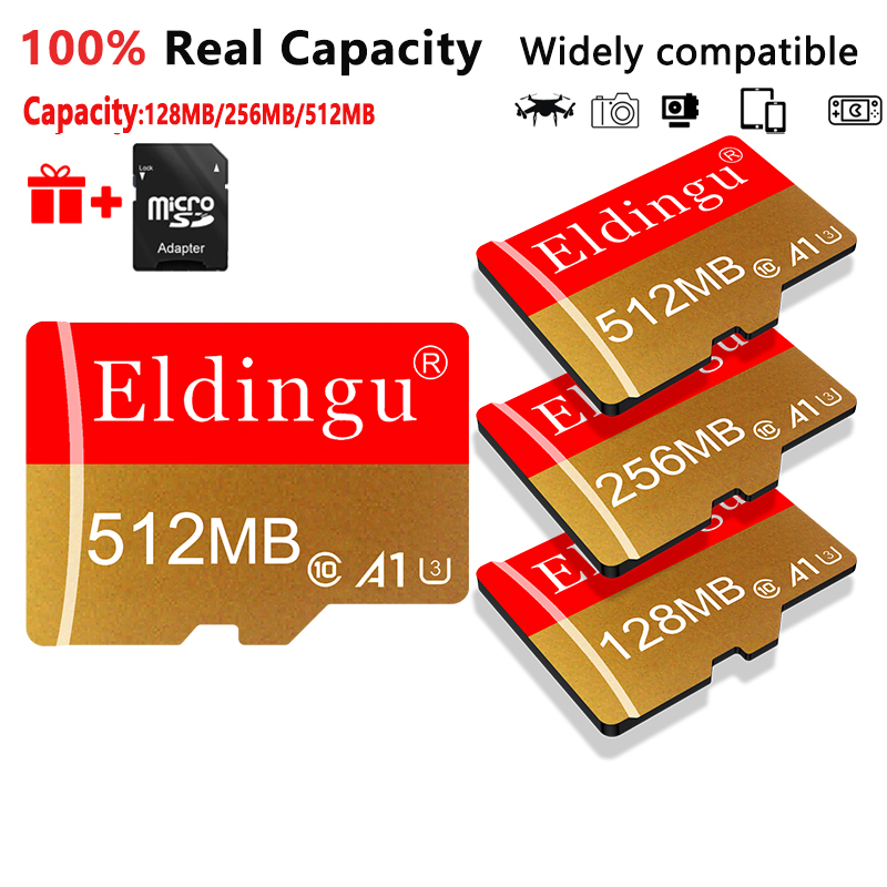 Cartão De Memória 512 Mb 256 128 Adaptador De SD Flash De Pequena Capacidade Para Alto-Falante De Câ