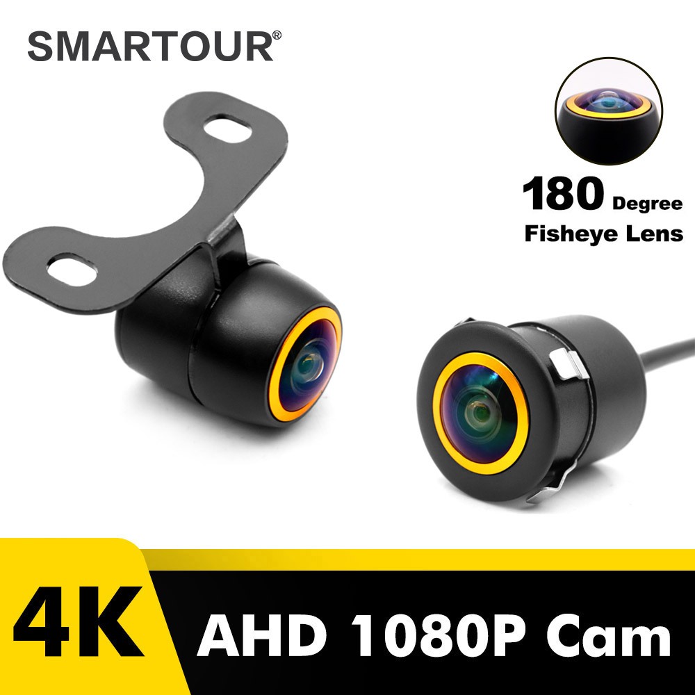 Smartour 1080P Câmera AHD Para Carro Com Visão Traseira Veículo Noturna HD Golden 180 Graus Universa