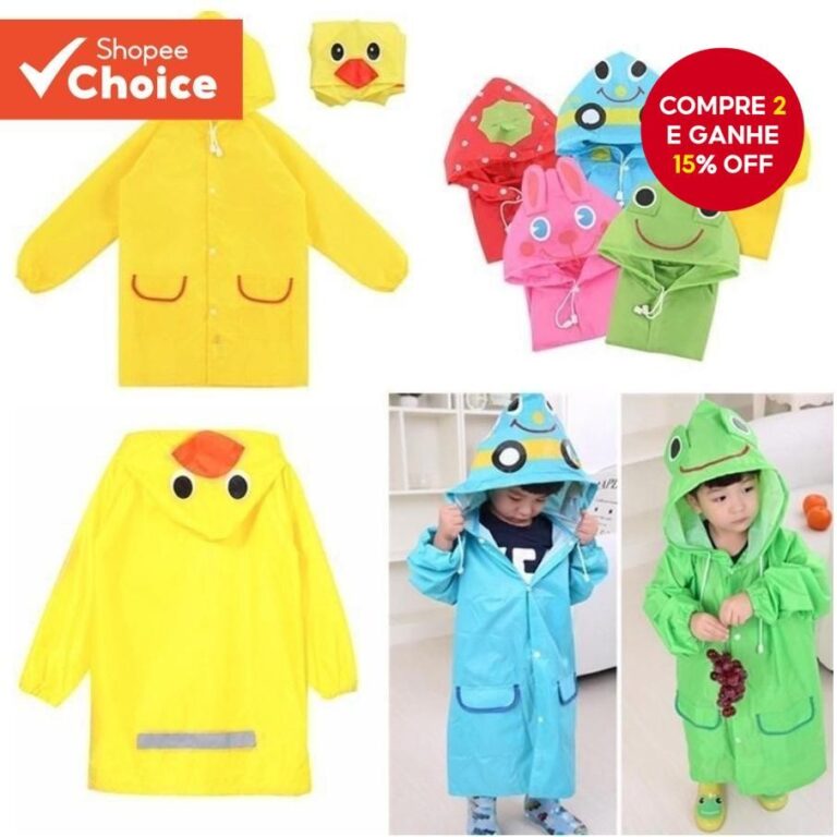 1pcs Desenho Animado Infantil Kid Kids Raincoat Ca