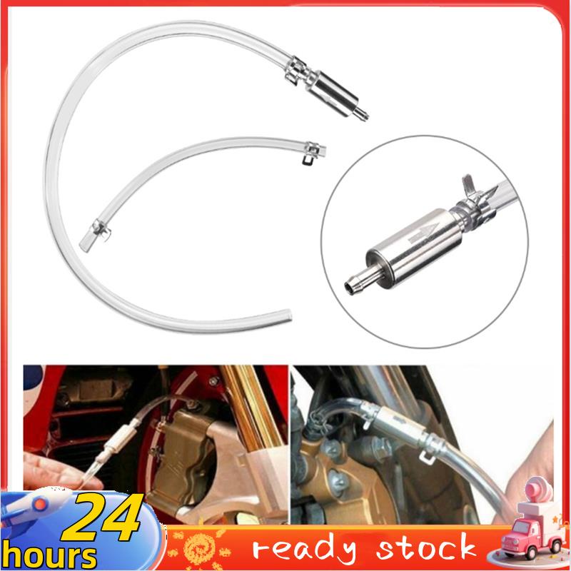 1conjunto De Motocicletas De Freio Sangrador De Fluido Mangueira Hidráulico Kit De Ferramentas De Pu