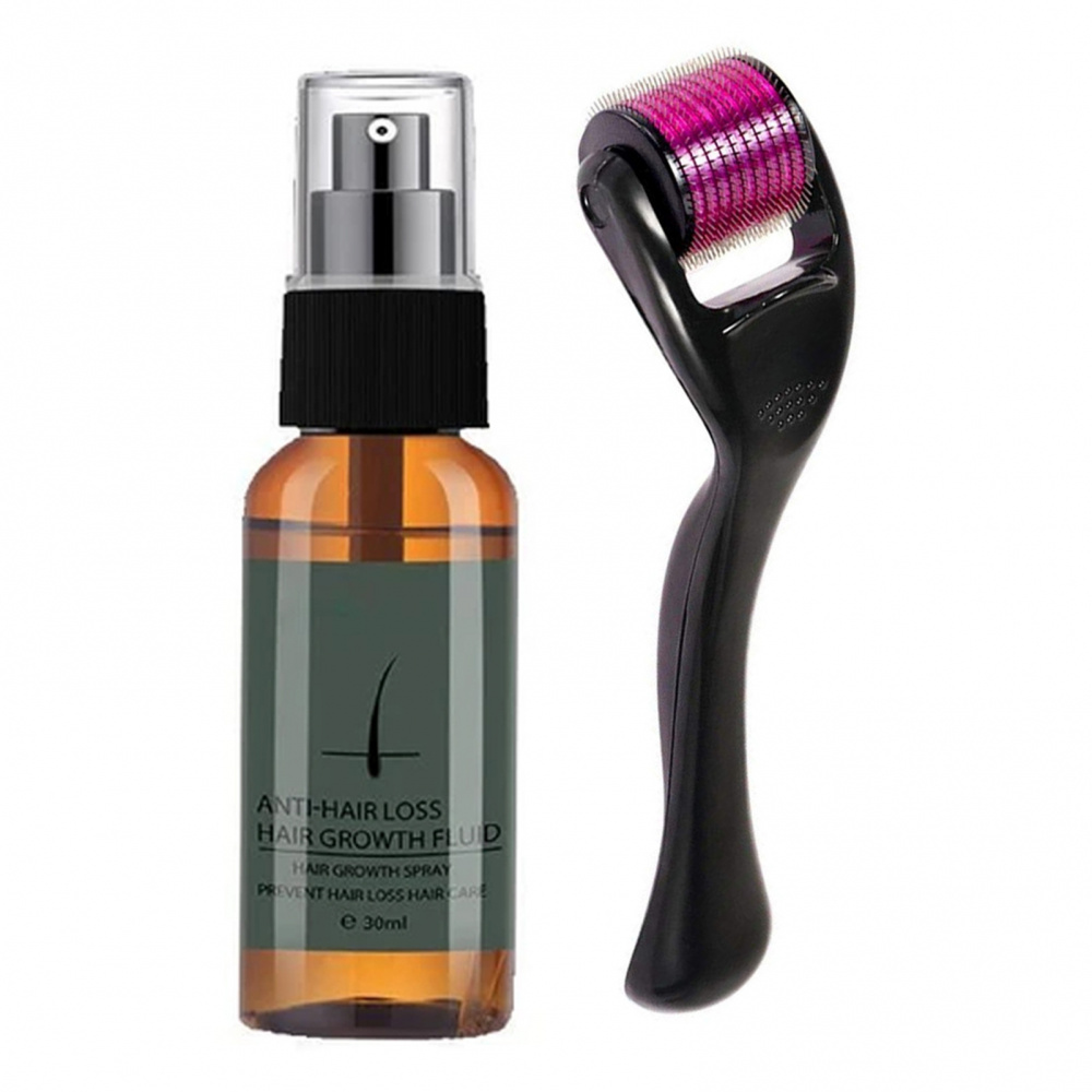 Conjunto de spray de crescimento da barba, promover o crescimento rápido da barba, hidratante e hidr