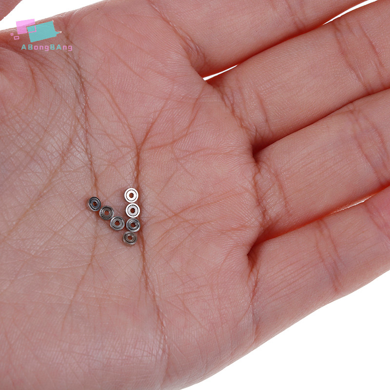 Abongbanghn 10pcs 681ZZ Rolamentos Em Miniatura De Metal Micro Rolamento Aberto 1x3x1mm