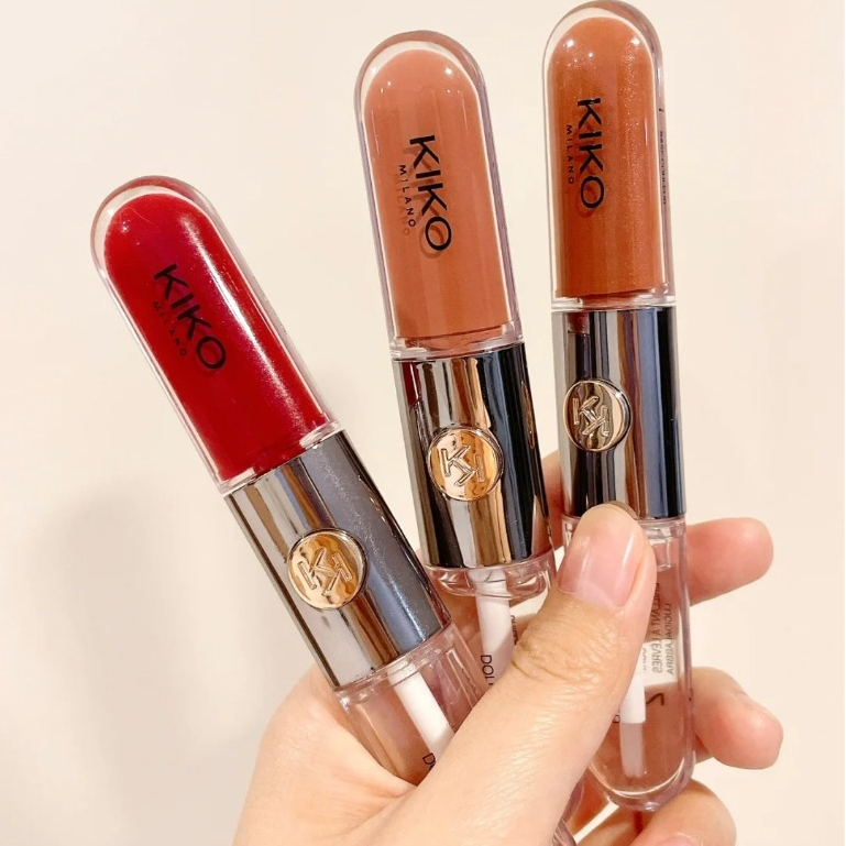 Kiko Lip Glaze Batom De Cabeça Dupla Água Transp