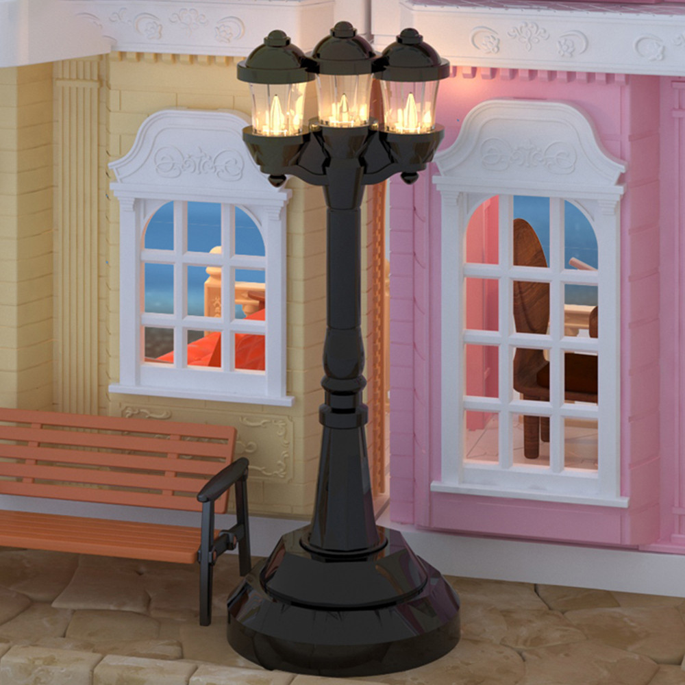 1/12 Koala Modelo Miniatura Doll House Park Lâmpada De Rua Teto Do Dormitório Brinquedo Simulação De