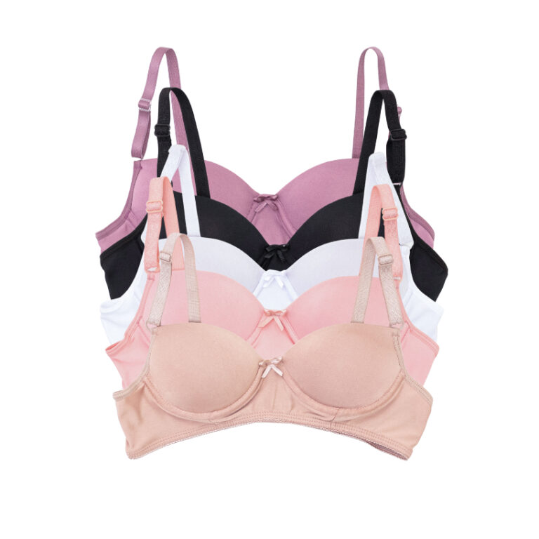 Kit Sutiã Com Bojo Infantil Menina Moça