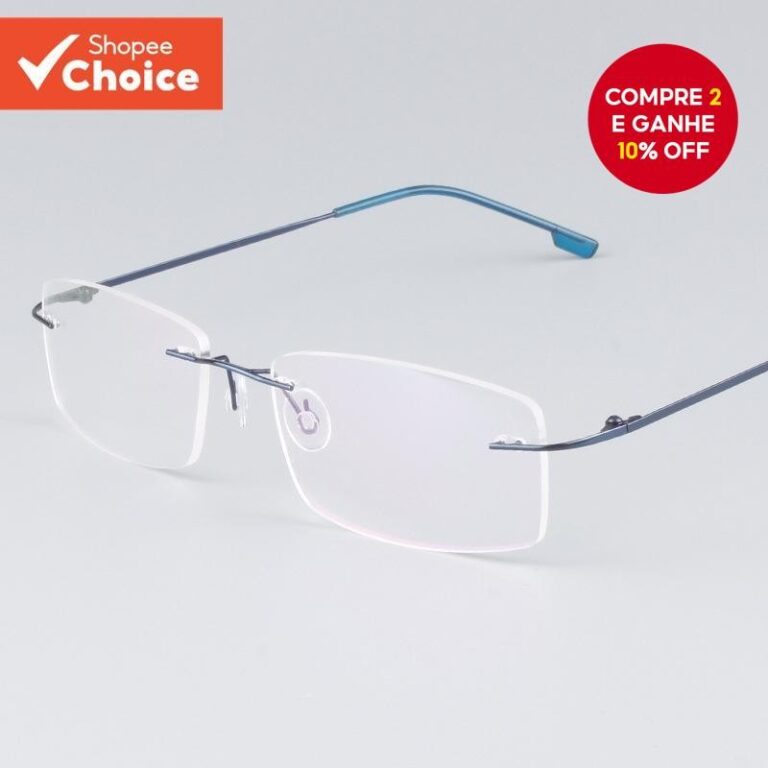 Óculos Sem Moldura Dobráveis De Liga De Titânio