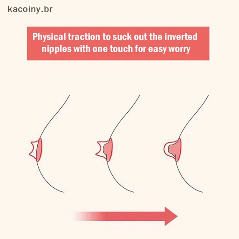 kainy 2 Peças Corretor De Mamilo De Silicone Suga