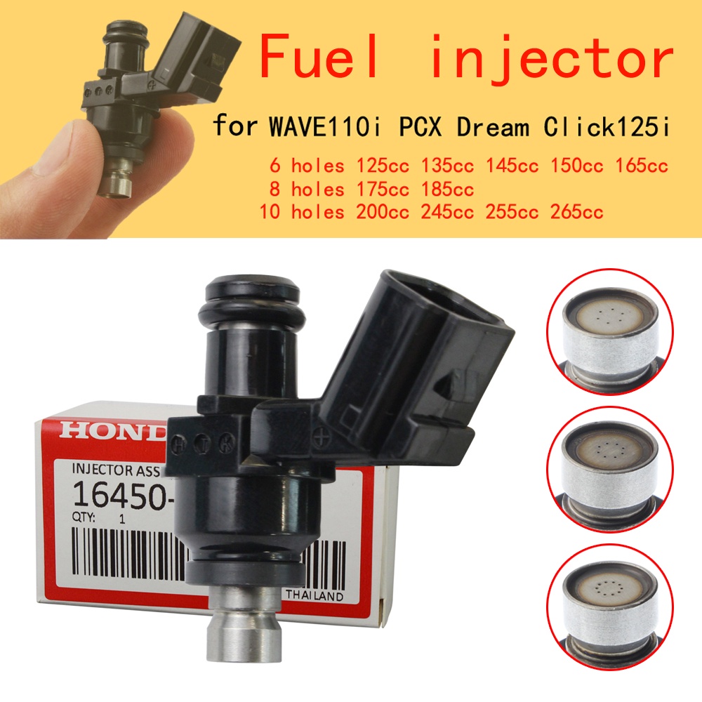 Bico Injetor Alta Vazão 4/6/8/10/12Furos P Cg150/titan/fan150/160 Cb300flex Pop 110 Biz 110 I(16450-