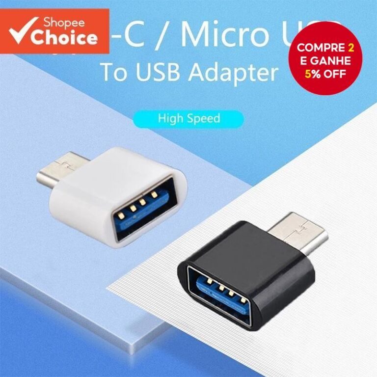 Mini Tipo-C Para Usb 2.0 OTG Adaptador Conversor U
