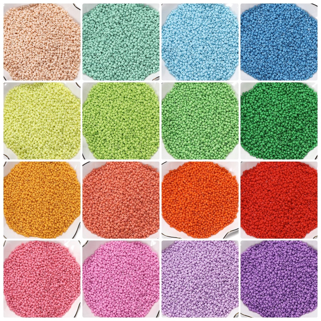 St.kunkka 1.000pcs 2mm Contas de Arroz de Vidro Pintadas Acessórios de Moda para Pulseira diy Bracel