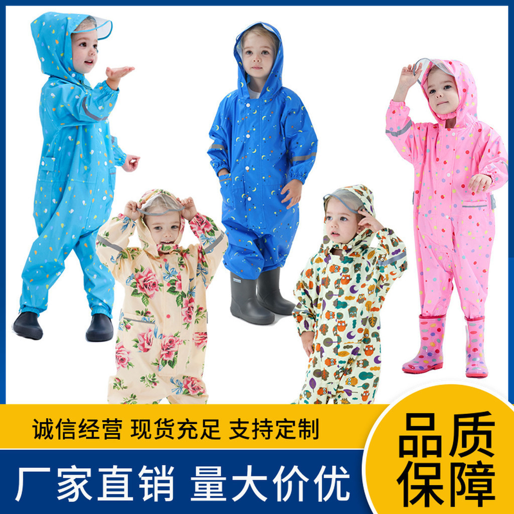 Crianças de uma peça de capa de chuva Meninos Meninos de uma peça de capa de chuva Meninas de Jardim