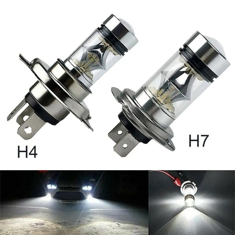 2PCS 100W H4 H7 Super Brilhante 20Smd Led Car De C