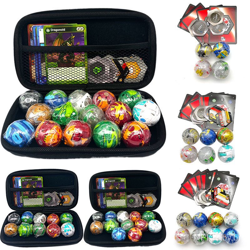 New 4/6/8/10/12/15 Bakugans high-end ferramenta de armazenamento de brinquedo de deformação das cria