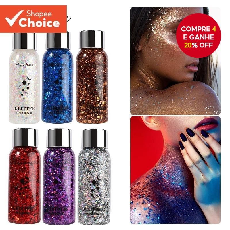Sombra Brilhante , Maquiagem Para Palco De Boate , gel Creme Com glitter Corporal