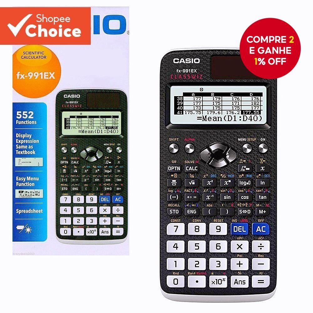 Calculadora Científica Casio FX-991EX 240 Funções Presente Ideal Para Férias Ou De Volta Às Aulas