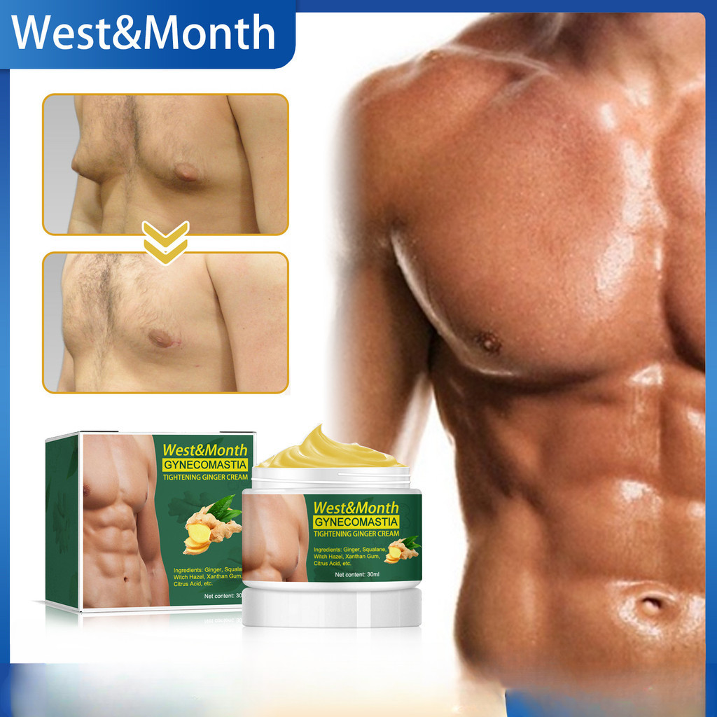 Gynecomastia Creme De Gengibre De Aperto , Para Homens , Encolhe Eficazmente O De Peito