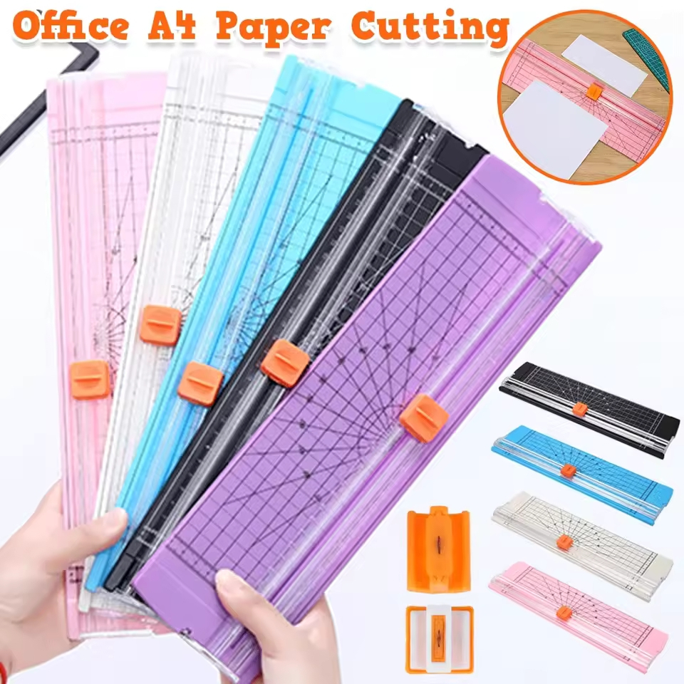 Guilhotina Cortador De Papel A4 Portátil Fácil Manuseio Escritório  Lâmina para álbum de recortes de