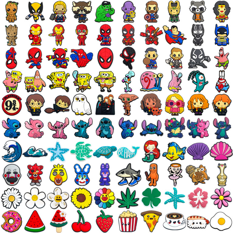 MEIDJ Encantos De Sapato 100 Cartoon Anime Padrão