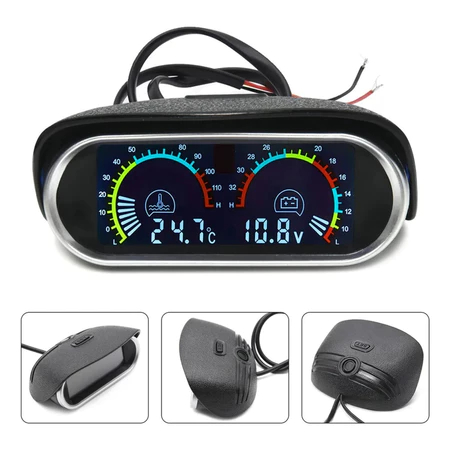 Relógio Digital 2 em 1 para Carros | Temperatura 