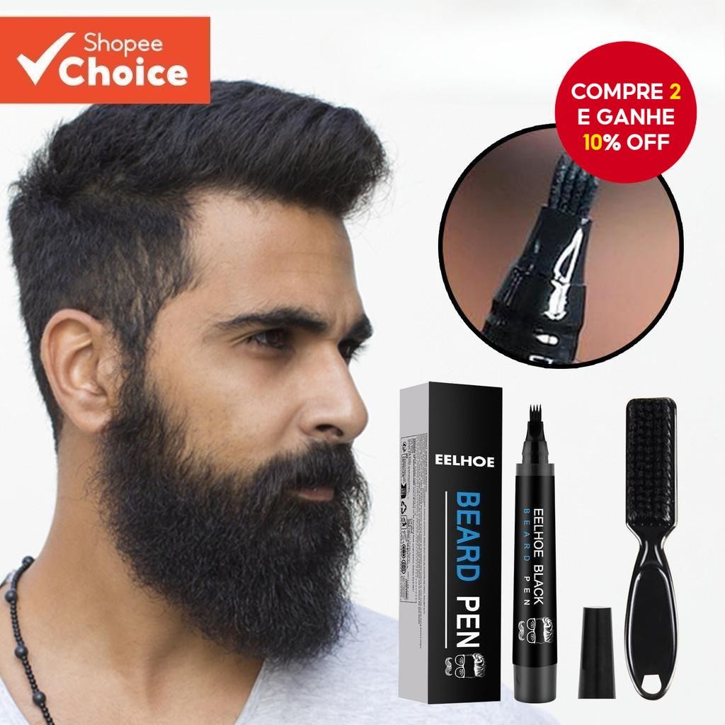 Enchimento De Lápis De Barba Para Homens-Caneta De Impermeável De Longa Duração Com Pincel , Realce