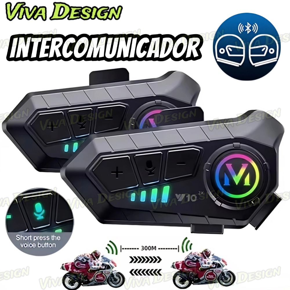 NOVA Y10-X Fone De Capacete Intercomunicador Para Capacete Ipx6 À Prova Dágua Para Motocicleta