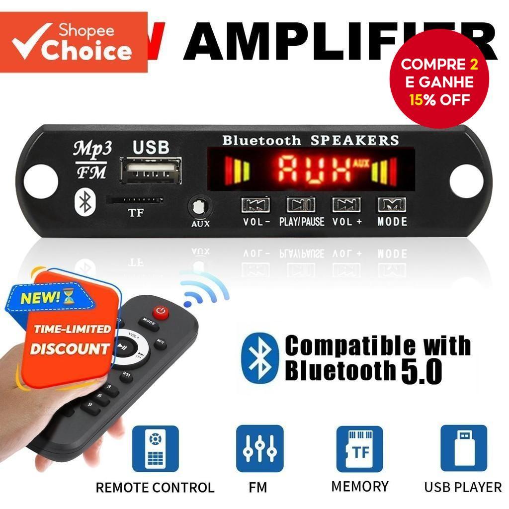 Placa MP3 Bluetooth 5.1 , 120W , 2x60W , Reprodutor De Áudio , 12V , Faça Você Mesmo , Módulo De Rád