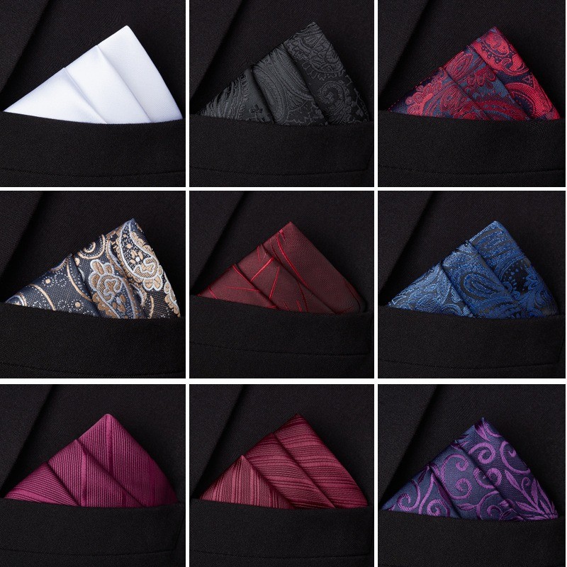 Lenços Quadrados De Bolso Terno Masculino Bandana Acessórios De Negócios Lenço De Peito