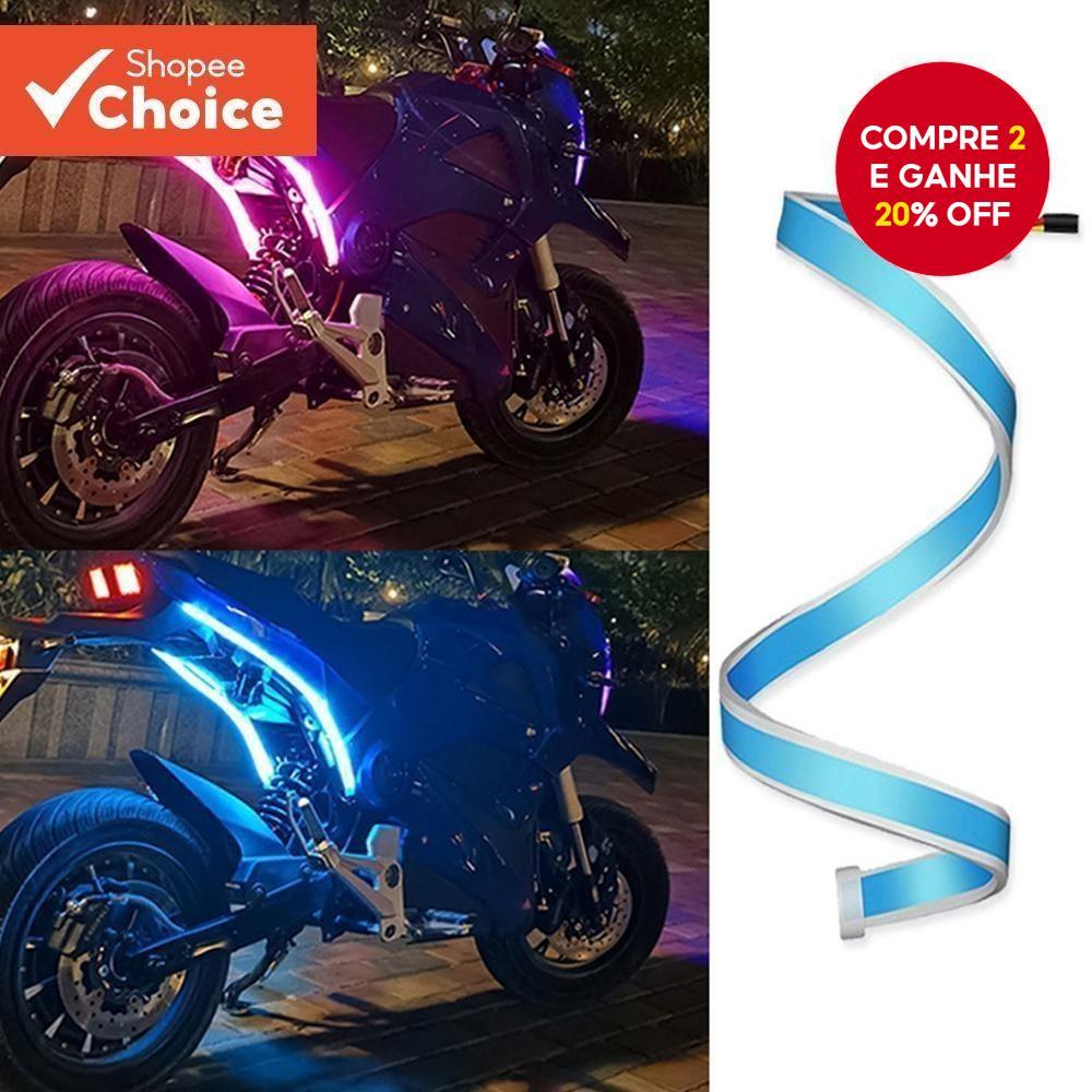 Faixa LED Sequencial Para Motocicleta-DRL À Prova Dágua E Iluminação Dinâmica De Sinalização