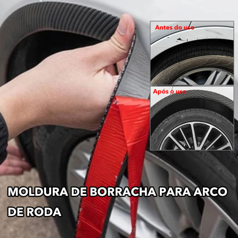 Protetores de arco de roda do carro  Tiras de borr