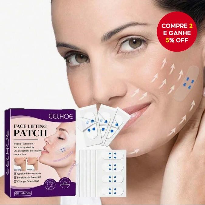 Fita De Lifting Facial 60 Unidades À Prova Dágua
